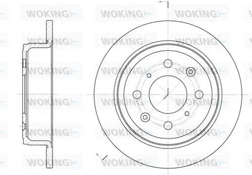 спирачен диск WOKING D6083.00