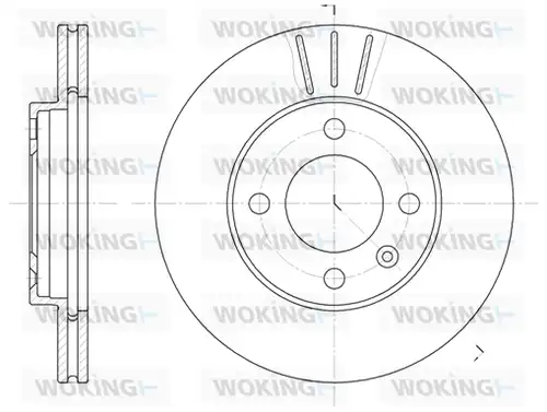 спирачен диск WOKING D6084.10