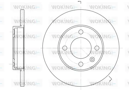 спирачен диск WOKING D6088.01