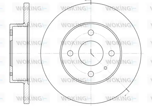 спирачен диск WOKING D6090.00
