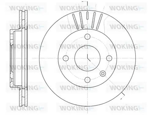 спирачен диск WOKING D6096.10