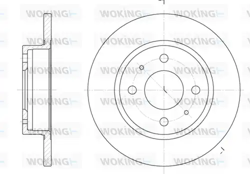 спирачен диск WOKING D6101.00