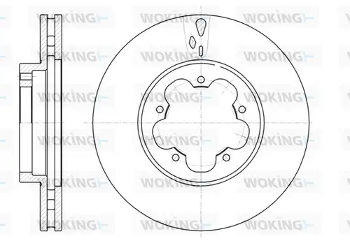 спирачен диск WOKING D61021.10