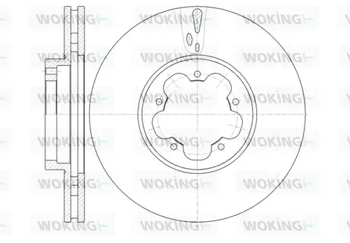 спирачен диск WOKING D61022.10