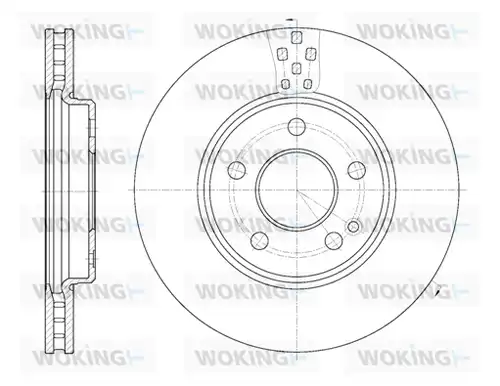 спирачен диск WOKING D61029.10