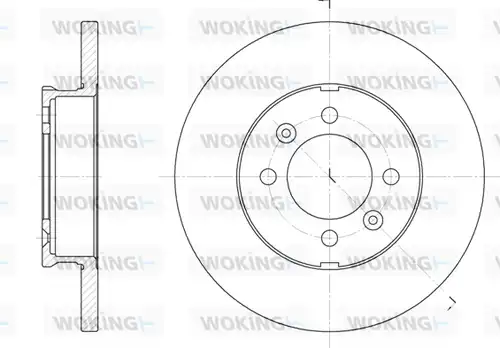 спирачен диск WOKING D6104.00