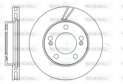 спирачен диск WOKING D61040.10