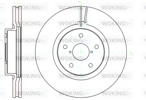 спирачен диск WOKING D61041.10