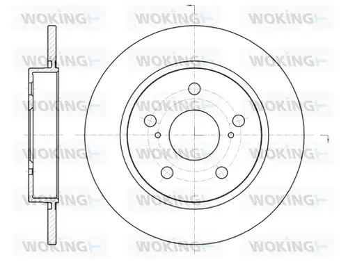 спирачен диск WOKING D61044.00