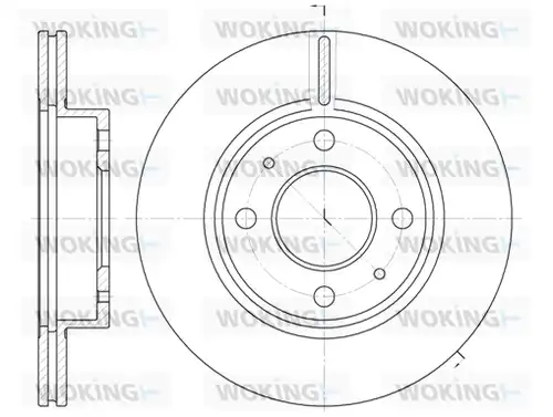 спирачен диск WOKING D6105.10