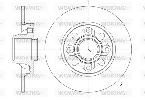 спирачен диск WOKING D61060.00