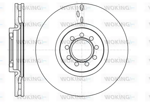 спирачен диск WOKING D61061.10