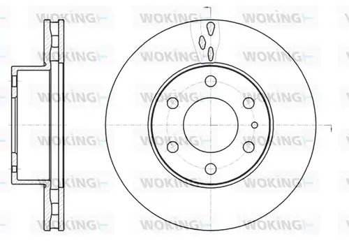 спирачен диск WOKING D61062.10