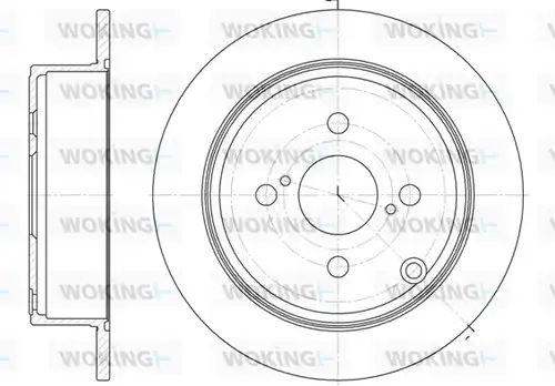спирачен диск WOKING D61073.00