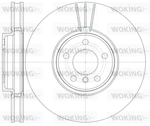 спирачен диск WOKING D61079.10