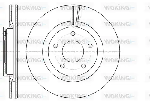 спирачен диск WOKING D61087.10