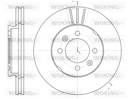 спирачен диск WOKING D6109.10