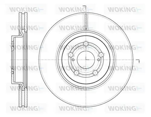 спирачен диск WOKING D61092.10