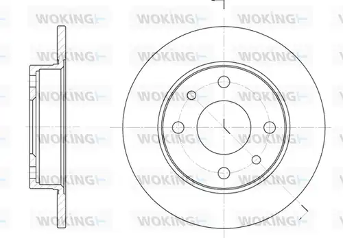 спирачен диск WOKING D6110.00