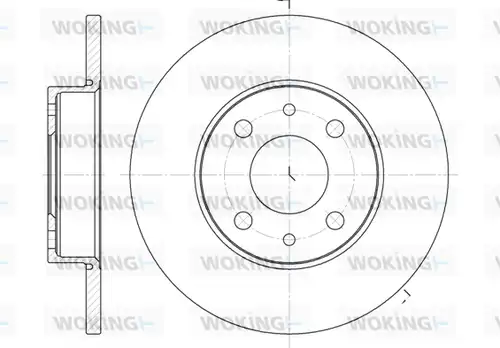 спирачен диск WOKING D6110.01