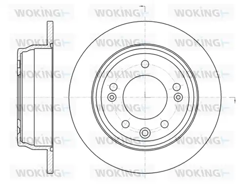 спирачен диск WOKING D61105.00