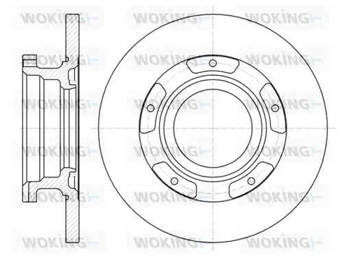 спирачен диск WOKING D61107.00