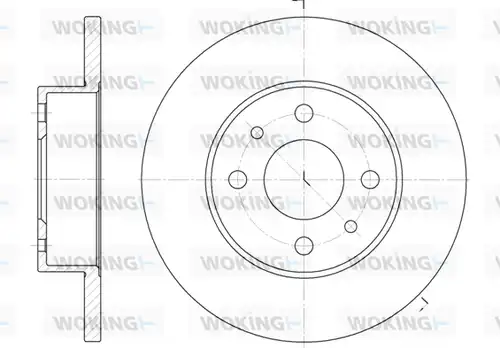 спирачен диск WOKING D6111.00