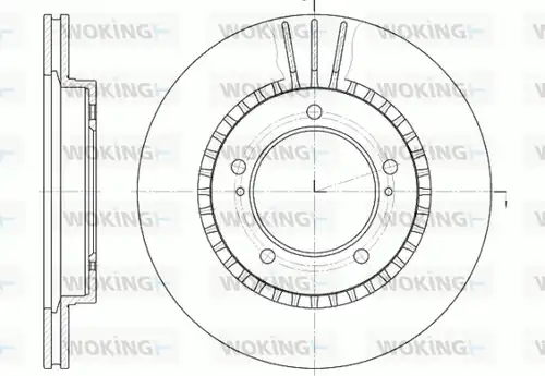 спирачен диск WOKING D61125.10