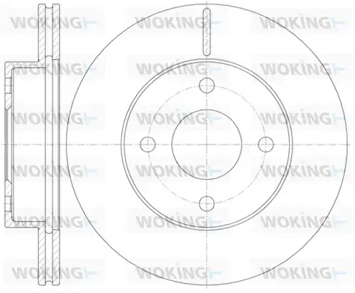 спирачен диск WOKING D61131.10