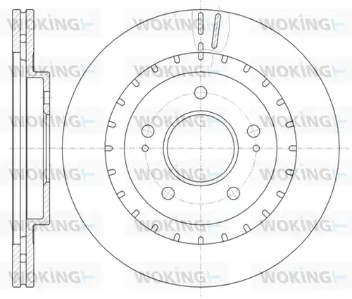 спирачен диск WOKING D61137.10