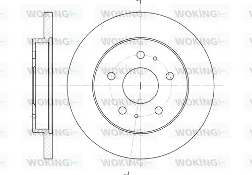 спирачен диск WOKING D61143.00