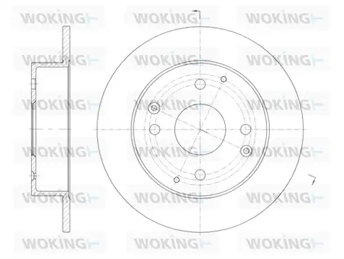 спирачен диск WOKING D61156.00