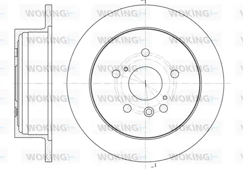 спирачен диск WOKING D61158.00
