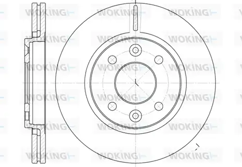 спирачен диск WOKING D6117.10