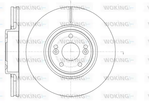 спирачен диск WOKING D61171.10