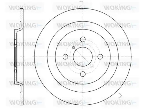 спирачен диск WOKING D61173.00