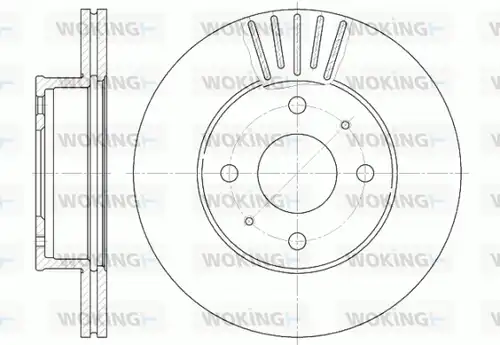 спирачен диск WOKING D61178.10