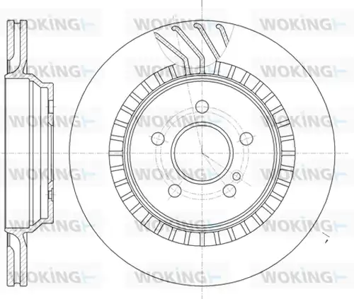 спирачен диск WOKING D61187.10