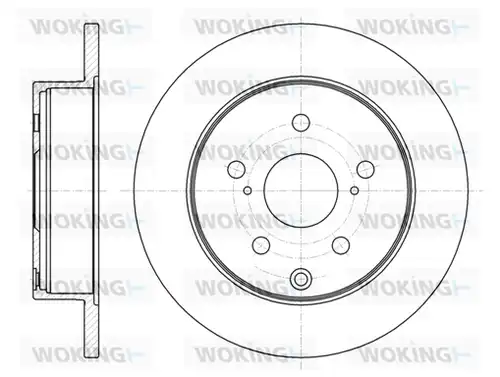 спирачен диск WOKING D61188.00