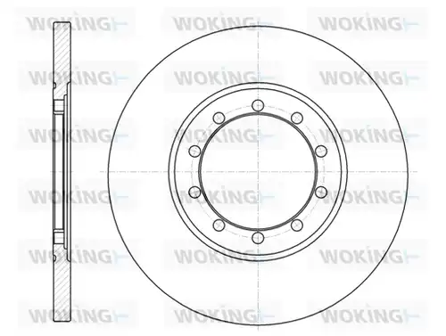 спирачен диск WOKING D61201.00