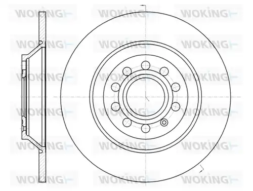 спирачен диск WOKING D61207.00