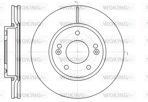 спирачен диск WOKING D61208.10