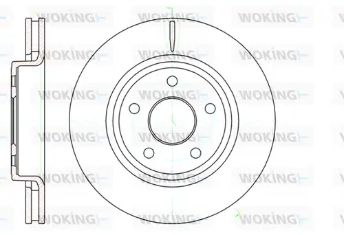 спирачен диск WOKING D61210.10