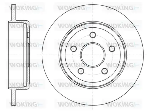 спирачен диск WOKING D61211.00