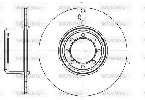 спирачен диск WOKING D61216.10