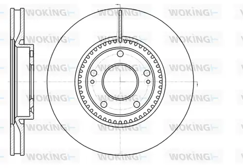 спирачен диск WOKING D61217.10