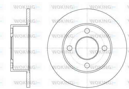 спирачен диск WOKING D6122.00