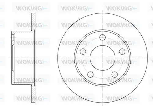 спирачен диск WOKING D6123.00