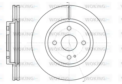 спирачен диск WOKING D61266.10