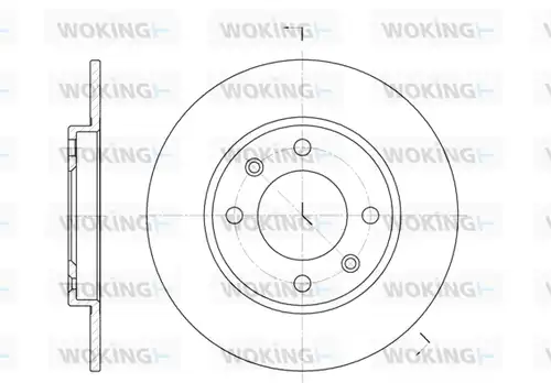 спирачен диск WOKING D6128.00